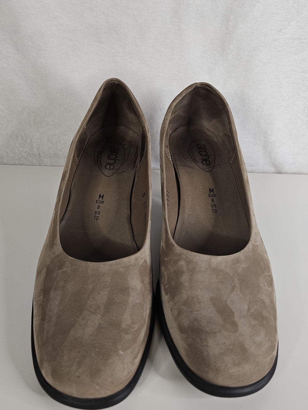 Arche Taupe Suede Slip-On Flats